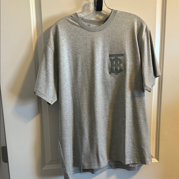 Burberry Grey Emerson Monogram T-Shirt - Picture 1 of 8